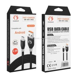 olesit cables 1 5m 5ft 3m 10ft od5 0 bold fast charger micro usb data typec cable for samsung huawei with retail box ZZ