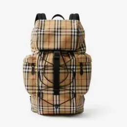 Luxury Top Quality Backpack Checkered Womens Bag Fashion Designer Backpack Same Style Nylon Travel Bag Mens Large Capacity Book Bag Men's Bag Mountaineering Bag