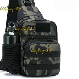 Evening Bags Shoulder Bags Outdoor Bags Portable Molle Military Crossbody Army Camouflage Tactical Shoulder Bag Camping Hunting Bottle Pouch Chest Pack 2024