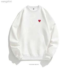 Amis Paris Mens Hoodies Sweatshirts Designer Play Commes Jumpers Des Garcons Letter Embroidery Long Sleeve Pullover Red Heart Hoodie 838