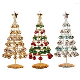 Christmas Decorations Elegant Small Artificial Metal Tree With Colourful Bells 39cm/15.4Inch