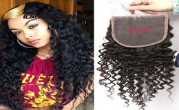 Brazilian Hair Curly Wave Top Lace Closure Pieces Natural Colour Peruvian Extensions 822inch Bella Hair Factory 5x5 6x6 inch1327715