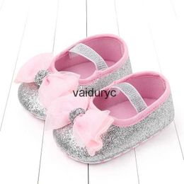 First Walkers Bling Flowers Baby Girl Shoes Wedding Party Princess For Newborn Cute Sweet Silver GoldH24229