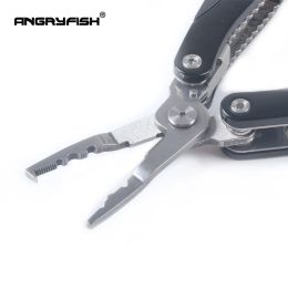 Tools ANGRYFISH Folding Multifunction Fishing Pliers Fishing Hooks Remover Fishing Clamp Tackle Tools Blue L5