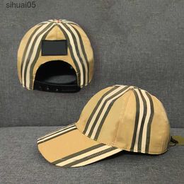 Stingy Hats 2022 Men Designer baseball The on the back form the cap Women Cap Cotton Sun High Hip Hop Classic Hats 240229