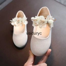 Flat shoes Summer New Kids Baby Shoes Girl Small Leather Fashion ldrens Wedding Party Princess Sandal Soft Soled Bottom ShoeH24229