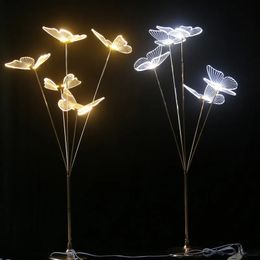 New Wedding Props, Illuminated Brushed Vertical Butterfly Guide, Wedding Stage Welcome Area Decoration And Ornaments