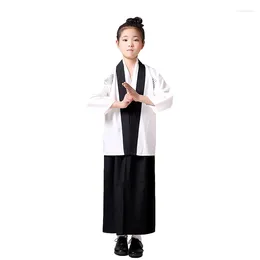 Ethnic Clothing Vintage Costumes Japanese Samurai Children's Kimono Boys Carnival Party Stage Show Cosplay Costume Yukata Dressing Gown