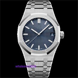 Swiss Mechanical Watches Audemar Pigue Airbnb Royal Oak Precision Steel Automatic Mechanical Mens Watch Steel Band Watch 15500st Oo.1220st.01/blue Surface HB 7YDW