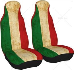 Car Seat Covers Vintage Italian Flag Protector Mat Universal Fit For Vehicle Sedan SUV And Truck Automotive