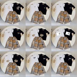 T-Shirt Set Brand printing Clothing Sets Designer Kids Children 2 Piece pure cotton Clothing baby Boys girl children Fashion Appare V1pk#