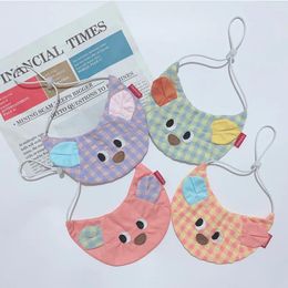 Dog Apparel Pet Cats Dogs Saliva Wipes Cartoon Teddy Bear Bibs Bags Yorkshire Accessories Supplies Puppy Bow Ties For