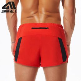 Shorts AIMPACT Men's Sports Casual Leisure Shorts Slim Fit Quick Dry Liner Patchwork Man Boxing Gym Running Training Home Trunks AM2207