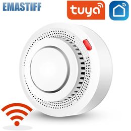 Tuya WiFi Smoke Sensor Alarm Fire Protection Smoke Detector Smoke house Combination Fire Alarm Home Security System 240219