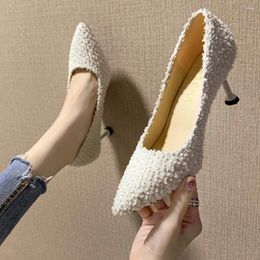Dress Shoes High Heels Women Outwear 2024 Spring Autumn French Pointed Fashion Heel Women's Zapatos De Mujer Ladies Pumps