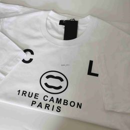 Women's Blouses Shirts France designer fashion shirt brands 100% Cotton Breathable C letter Graphic Daily men womans Date Black white channel Shirt 240229