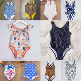 Costume da bagno intero a righe con filo, carino estivo per bambini, modello a quadri, per ragazza, costume da bagno, moda, abiti comodi, bikini per bambini p8oT #