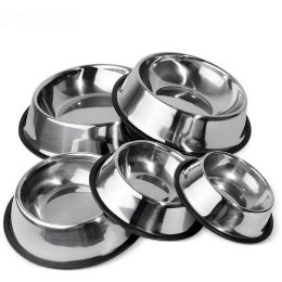 Feeding Stainless Steel Dog Bowl AntiGulping Slow Feeder Safe Washable Pet Food Water Bowl Small Medium Large Dog Slow Eating