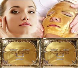 Gold Bio Collagen Facial Mas Crystal Gold Face Mask Antiaging mask to face Crystal Gold Powder Collagen Facial Mask Moisturizing1408350