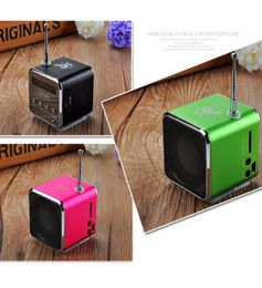 Mini Speaker Portable Digital LCD Stereo Super Bass Speaker Music MP3 MP4 FM Radio Receiver for Laptop Phone7256124