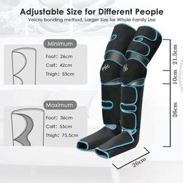 Nuaer 360° Foot air pressure leg massager knee massager promotes blood circulation Relief Muscle Pain Relax body massager240227
