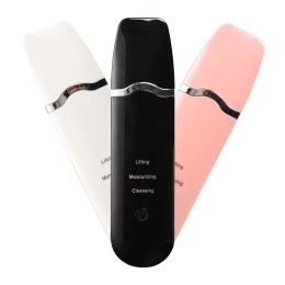 Bottles Ultrasonic Skin Scrubber Deep Face Cleansing Hine Peeling Shovel Home Use Facial Pore Cleaner Lift Beauty Instrument