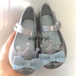 Sandals Crown Bow Girls Cute ldren Fish Mouth Shoes Toddler Baby Sandal Comfortable Kids Princess Jelly ShoesH24229