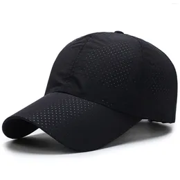 Ball Caps Unisex Solid Colour Baseball Cap Wide Brim Visor Mesh Breathable Outdoor Sports Hats Sunscreen Uv Protection Sunshade Hat Gorras