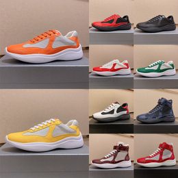 Mesh Nylon Womens Mens Low Luxury Fashion Designer Casual Shoes Americas Patent Blue White Black Red Soft Rubber Trainers Leather Flat Green Sneakers