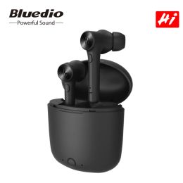 Earphones Original Bluedio Hi TWS Wireless Bluetooth Earphone 5.0 HiFi Stereo Sports Earduds Headset With Charging Box For iOS Android