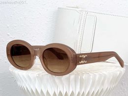 high quality blank Sunglasses CL40194 Triumphal Arch Womens and sugar oval sunglasses Designer for women mens fashionable Classic eyeglass uv400 7WW4
