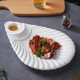 Plates Eat Shrimp Dumplings Plate With Vinegar Dish High-end El Artistic Conception Tableware Special Duck