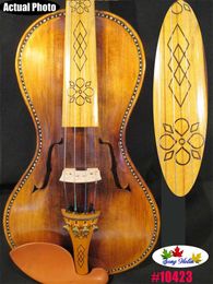 Imitation Vintage Design Baroque Style 4/4 Violin, Exquisitely Painted Fingerboard