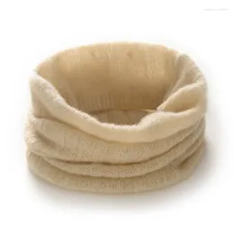 Scarves 2024 Spring Winter Soft Warm Pure Cashmre Scarf Women Fashion Solid Keep Neckscarf Female Casual Ring