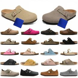 Designer Bostons Clogs Sandalen Hausschuhe Arizonas Mayaris Shearling Mules Flache Kork-Slides aus Wildleder Lieblings-Strand-Birkinstocks-Schuhe Damen Herren