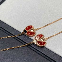 Designer Jewellery Luxury Bracelet Link Chain Vanca 925 Silver Ladybug Bracelet 18k Rose Gold Seven Ladybug Handicraft IN3J