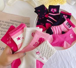 2024 Girls print sock Kids Breathable Cotton Socks Baby Toddler Boy Girls Autumn Winter Spring Warm Trend Cartoon Sock