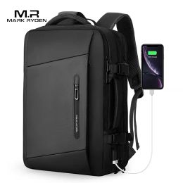 Backpack Mark Ryden 17 inch Laptop Backpack Raincoat Male Bag USB Recharging Multilayer Space Travel Male Bag Antithief Mochila