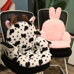 Cushions 1PC 2 Sizes Sof Cow Pillow Animal Seat Cushion Stuffed Plush Sofa Indoor Floor Home Chair Decor Winter