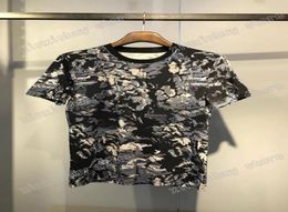 22ss Designers Tee top Mens Womens T Shirts camouflage pattern Man Paris Fashion Tshirt short Sleeve luxurys Tshirts blue white M1089351