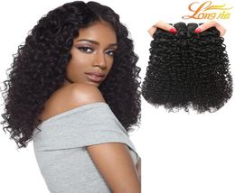 100 Unprocessed Virgin Human Brazilian Hair Kinky Curly Natural Colour Top Quality Brazilian Kinky Curly Weave Hair Extension Grad9151278