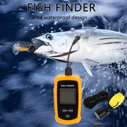 Finders 100M Sonar Depth Sounder 45 Degrees Sonar Fishing Detector IPX4 Waterproof LCD Display for Ocean River Fishing