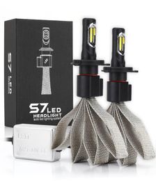 S7 LED Headlight H1 H4 H7 H27 H3 H11 H13 9004 9007 LED Car lemp Bulbs 72W 8000lm 6000K Auto Headlamp Fog Light1487772