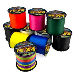 Lines 4 Strands PE Fishing Line Braid 500M 1000M Multifilament Wire Carp Lines Tool Pesca 10LB 12LB 18LB 28LB 35LB 40LB 50LB 60LB 80LB