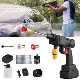 Washer 60bar 300w Cordless High Pressure Car Washer Rechargeable Car Washing Foam Hine Cleaner Electric Water Gun Adjustable Nozzle