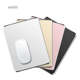 Mouse Pads Wrist Rests Aluminium Metal Mouse Pad Mat Hard Smooth Matte Thin Non-Slip Waterproof Fast and Accurate Control Mousepad for Office HomeL2402