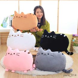 Stuffed Plush Animals Kaii Cat Pillow With PP Cotton inside Biscuits Kids Toys Doll Plush Baby Toys Big Cushion Cover Peluche Gift for friends kids