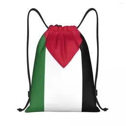 Shopping Bags Palestine Flag Drawstring Bag Women Men Portable Sports Gym Sackpack Palestinian Patriotic Storage Backpacks