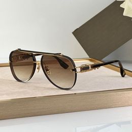 Designer DITA Sunglasses for women luxury quality Plated Metal Frame DITA CHELAN glasses Outdoor Protection Business style men sunglasses leather original box