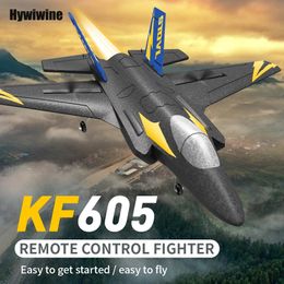 KF605 RC Aircraft KFPLANE Fighter 2.4G 4CH 6-Axis Gyroscope Automatic Balance 360° Rollover EPP RTF Electric RC Glider Aeroplane 240219